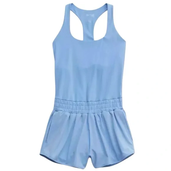 NWT Offline by Aerie Real Me Hot Stuff Romper in Blue Lion Sz S - Picture 3 of 15